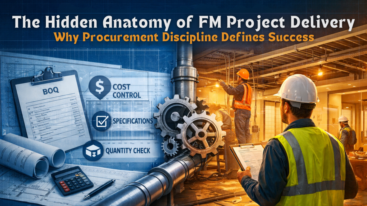 التشريح الخفي لتنفيذ مشاريع إدارة المرافق: لماذا تُعدّ انضباطية المشتريات العامل الحاسم للنجاح